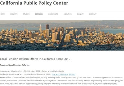 Beware of anti-pension propoganda from the California Public Policy Center.