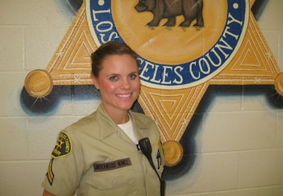 Deputy Jenna Underwood-Nunez is assigned to the Century Regional Detention Facility. Photo courtesy of LASD.