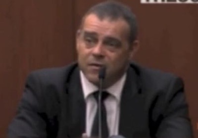 Detective Chris Serino testifies Monday in the Trayvon Martin trial. Screenshot via The Count.