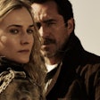 Diane Kruger and Demian Bichir play U.S. and Mexican detectives on the border working a serial killer case. Photo via FX.