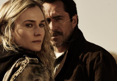 Diane Kruger and Demian Bichir play U.S. and Mexican detectives on the border working a serial killer case. Photo via FX.