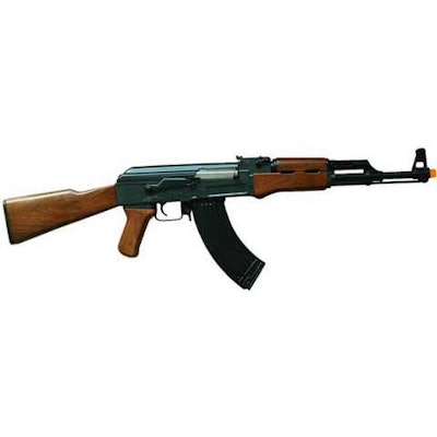 Airsoft AK-47 similar to the one carried by 13-year-old Andy Lopez when he was shot and killed by a Sonoma County Sheriff's deputy. Reports say Lopez's rifle did not have an orange tip to indicate it was a BB gun.