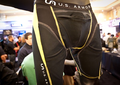 U.S. Armor's new Armour Wear protects the genitals and femoral arteries of the wearer with armor packages from IIA to IIIA. (Photo: Mark W. Clark)