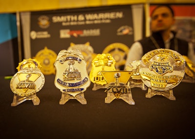 Smith & Warren is offering special Super Bowl badges to eligible officers. (Photo: Mark W. Clark)