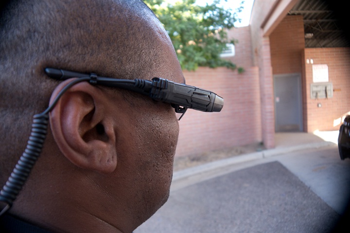 TASER Axon Flex (Photo: Mark W. Clark)