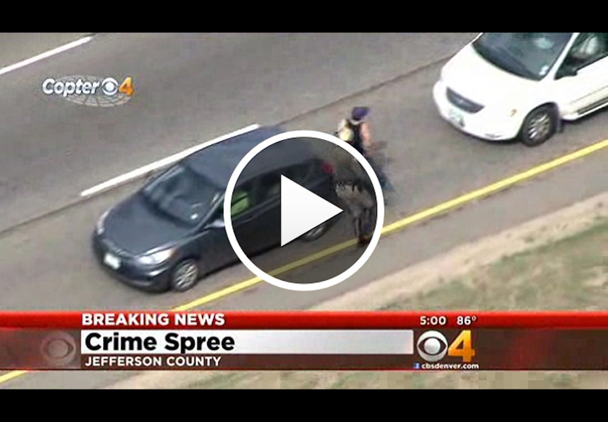 Video Motor Officer Captures Carjacking Suspect, Ends Colorado Crime