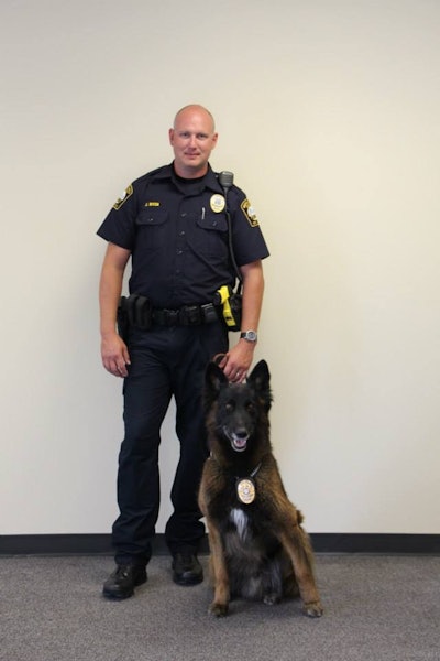 Officer John Ritch and K-9 Grizz (Photo: Brookhaven PD)