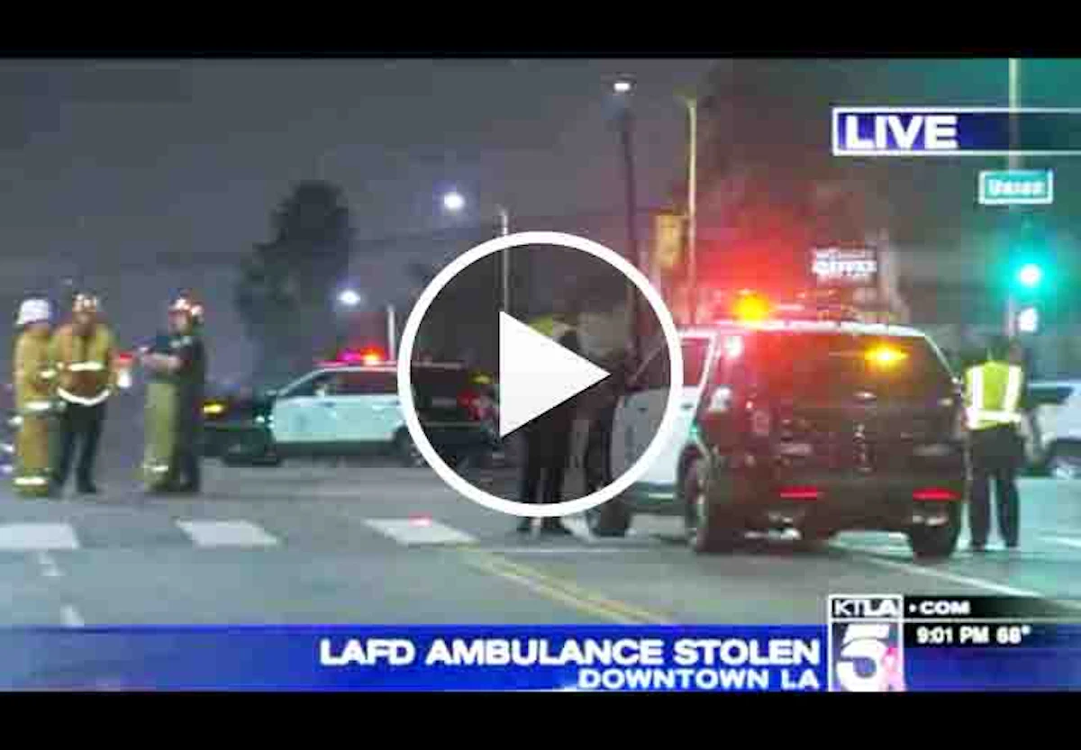 Video: Man Steals Ambulance, Leads LAPD on Chase | Police Magazine