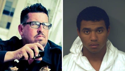 Constable Robert White (Left). Suspect Devon Person Huerta (Photos: Facebook/El Paso County Sheriff's Office)