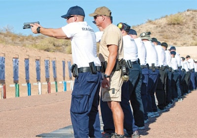 Police firearms training (Photo: Mark W. Clark)