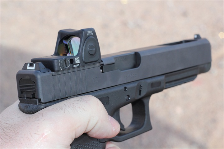 Glock's newest pistols feature a mounting system for micro optics.