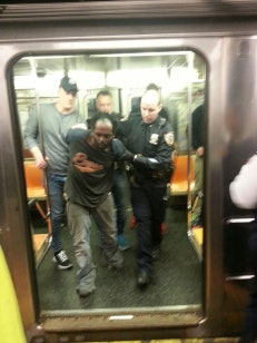 The Swedish officers turned the suspect over to the NYPD. (Photo: Uncredited from New York Post)