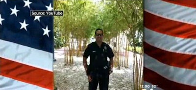 Officer Eduard Alba of the Miami Beach Police Department was dragged and injured when he stopped an 18-year-old driver who had no license and was reportedly racing in a busy tourist area. (Photo: YouTube)