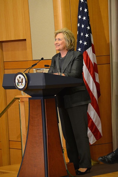 This photo shows Hillary Clinton giving an address in Nov. 2014. (Photo: State Department)