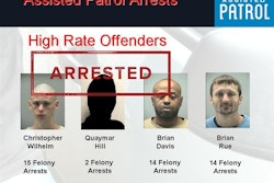 Photo of theft suspects arrested in Dayton, Ohio, by officers using Assisted Patrol bait devices.