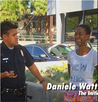 Actress Danielle Watts accused LAPD officer of racism during and after a September incident. (Photo: Screen Shot from TMZ.com)