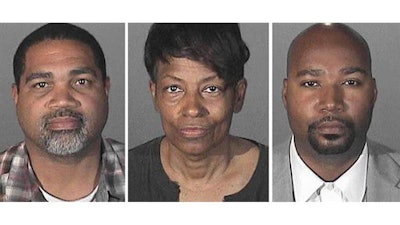 David Henry, left; Brandon Kiel, right; and Tonette Hayes are accused of operating a fictitious police department. (Photo: Los Angeles County Sheriff's Department)
