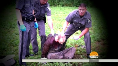 Escaped cop killer David Sweat was shot and captured by New York State Police Sgt. Jay Cook. (Photo: Screen Shot from NBC News)