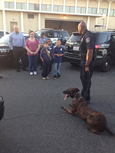 Stockton (Calif.) PD K-9 Nitro died in a patrol when the air conditioning failed. His handler was outside working crowd control in the 106-degree weather. (Photo: Stockton PD)