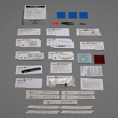 The components of a sex crimes investigation kit. (Photo: Sirchie)