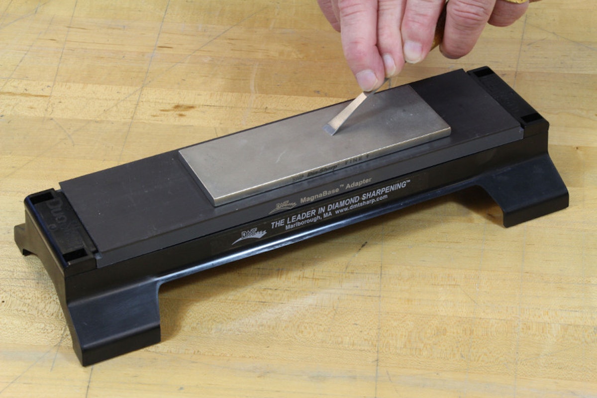 New DMT Sharpening Stone Base Answers Demand for Easy Grit Changes