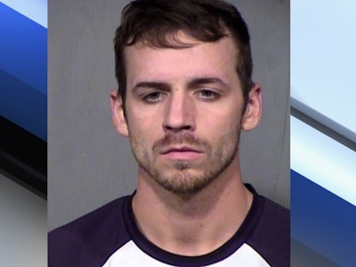 Zachary Jacobson was arrested for stabbing a patrol car. (Photo: Maricopa County SO)