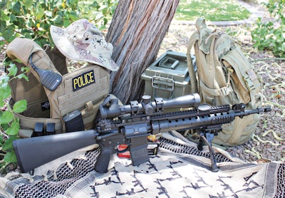 Bravo Company's BCM MK12 rifle fitted with a Leupold MK4 LR/T optic for precision shooting. (Photo: A.J. George)