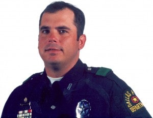 Officer Christopher Kevin James was murdered in 2001 while working an off-duty job in uniform at a local club. (Photo: Dallas PD)