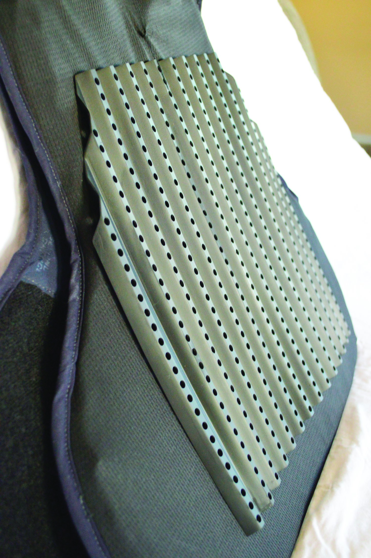 The TacVent attaches to the carrier and lifts the carrier and armor one-half inch from the wearer to allow cooling air flow. (Photo: TacVent)