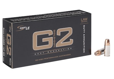 The FBI has selected 147-grain Speer Gold Dot G2 in 9mm as its next duty ammo. (Photo: Speer)