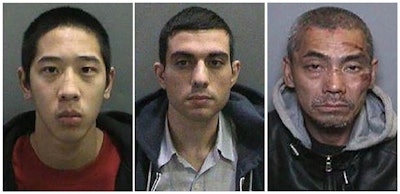 Inmates Jonathan Tieu, 20, Hossein Nayeri, 37, and Bac Duong, 43, (L to R) are seen in an undated combination photo. (Photo: Orange County Sheriff's Office)