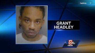 Grant Headley is accused of shooting and injuring a Boston officer. (screen capture: WCVB)