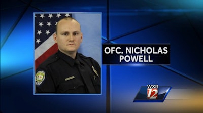 Officer Nicholas Powell was shot and dragged after a traffic stop. (Photo: WXII TV screen shot)