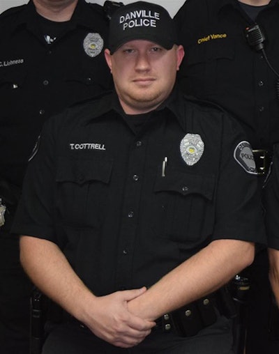 Officer Thomas Cottrell of the Danville (OH) PD