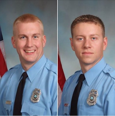 Officers David McKeown and Jesse Hempen are recovering. (Photo: Prince William County PD Facebook)