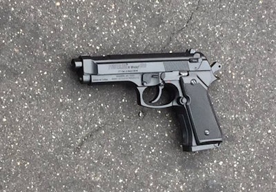 Police released an image of the replica semi-automatic pistol recovered at the scene. (Photo: Baltimore PD Facebook)
