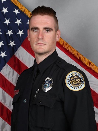 Metro Nashville (TN) PD Officer Matthew Cammarn was attacked Tuesday. (Photo: Metro Nashville PD)