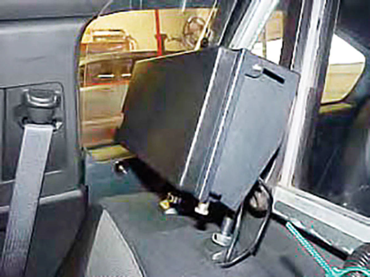 Headrest Printer Mount From CAB Solutions LLC Police Magazine