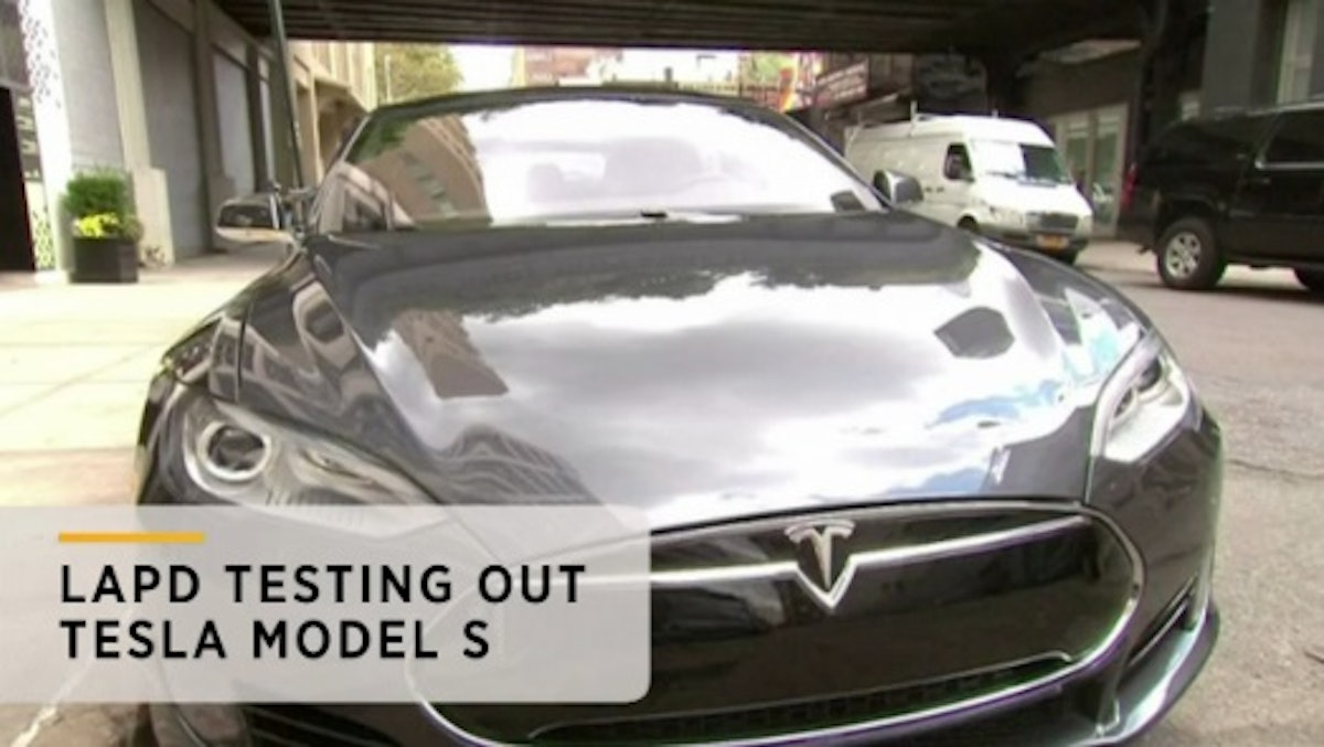 LAPD Begins Testing Tesla Patrol Vehicles In Hollywood - CBS Los