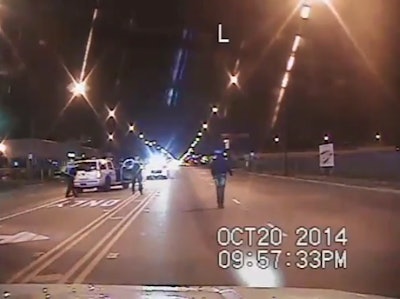 Still from dash cam video of the 2014 shooting of Laquan McDonald. (Photo: Chicago PD)