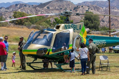 The Los Angeles County (CA) Sheriff's Department attended the American Heroes Air Show. (Photo: Helinet Aviation)