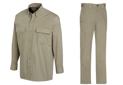 Tan Bellows Pockets Cargo Pants by Engineered Garments on Sale
