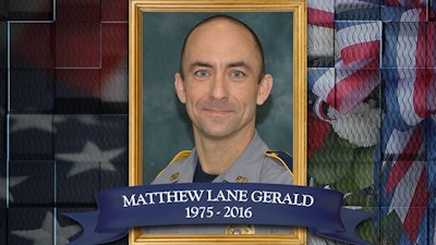Baton Rouge (LA) Police Officer Matthew Gerald was killed in an ambush attack last Sunday. (Photo: Baton Rouge PD)