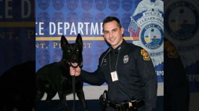 Clearwater Police Department Sgt. Michael Spitaleri with K-9 partner Major. (Photo: Clearwater PD)