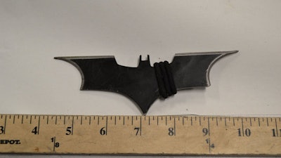 A Seattle man is charge with using a Batman weapon against police. (Photo: Facebook)