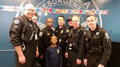 William Smiley, 9, is the son of a fallen Atlanta officer and an ardent supporter of local police. (Photo: