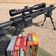 Armalite AR-10 20-inch Tactical Rifle with March Optics' scope and boxes of American Eagle, Federal, Hornady, and Nexus ammo used in the POLICE evaluation. (Photo: A.J. George)