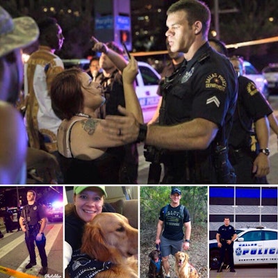 Officer Dan Russell of the Dallas PD posted these photos in his social media letter to the Seattle Seahawks. (Photo: Dan Russell via Facebook)