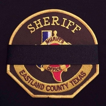 M Eastland Co Tx Sheriff Mourningbadge 1
