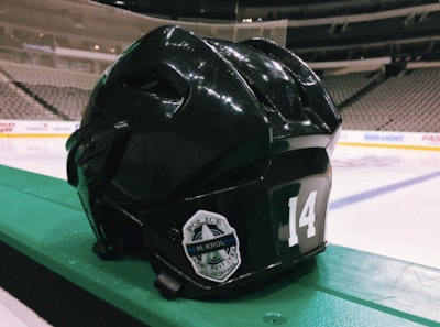 The Dallas Stars NHL team will honor the five officers killed in the July 7 attack attack at tonight's home opener. (Photo: Dallas Stars via Twitter)